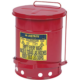 Justrite 6 Gallon Oily Rag Can