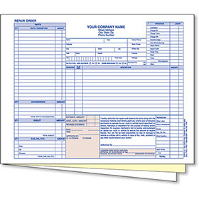 3-Part Carbonless Mechanical Repair Order