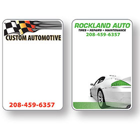 Custom White Low Tack Service Sticker Label