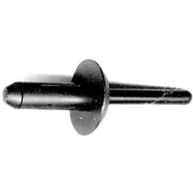 Disco Automotive Black Nylon Blind Rivet Long - 1/4" Dia. Range: 4-10.0