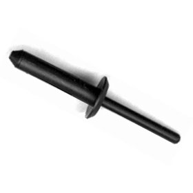 Black Nylon Blind Rivet Long-3/16" Range: .6 - 1.0