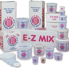 E-Z Mix 1 Pint Plastic Cups (Case of 100)