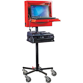 Goliath Laptop Locker with Mobile Stand & Printer Shelf