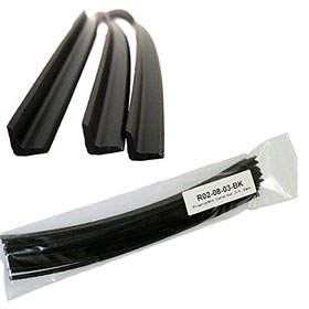 Polypropylene Plastic Corner Rod Black 30 FT