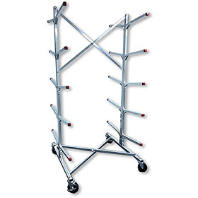 Mobile Double Bumper Rack