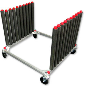 Mobile 9-Slot Aluminum Windshield Rack