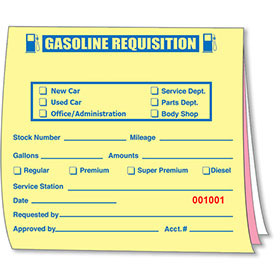 Gasoline Requisition Book