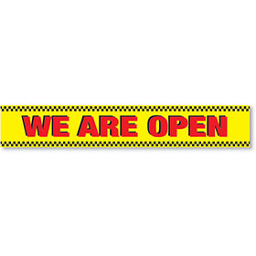 Jumbo Heavy-Duty Banners - WE ARE OPEN