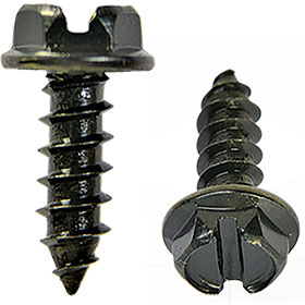 Black License Plate Screws