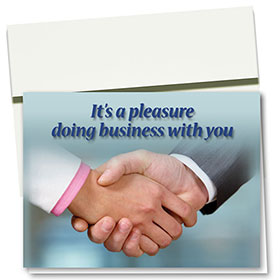 Referral Handshake Thank You Card