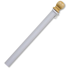 White Fiberglass Pole