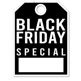 Black Friday Special Mirror Hang Tag - 8.5 x 11.5 inch