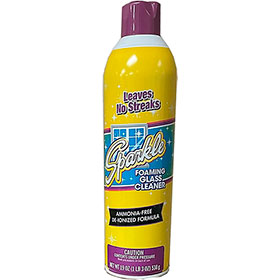 Sparkle Aerosol Foaming Glass Cleaner 20 oz. Aerosol