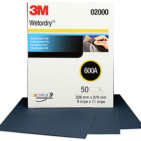 3M Wetordry Tri-M-ite 9" x 11" Sanding Sheets