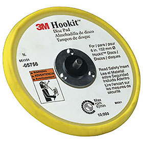 3M Hookit Low Profile Disc Pad, 6"