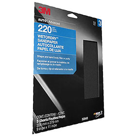 3M Wetordry Sheet, 9" x 11", 5-Pack