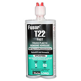 Lord Fusor Truck Plastic Installation Adhesive (Fast-Set), 7.1 oz. - T22