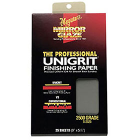 Meguiar's Mirror Glaze® Unigrit® Finishing Paper, 2500 Grit, 25 Sheets - S2525