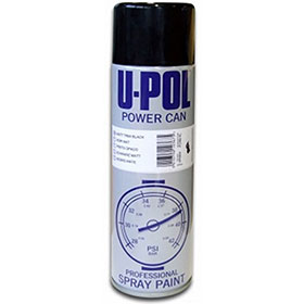 U-POL Power Can Matte Black Aerosol