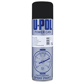 U-POL Power Can Aerosol, Gloss Black