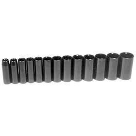 Wisdom 13-Piece 1/2" Drive Deep Impact Deep Socket Set - Metric