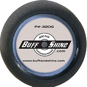 3" Black Foam Grip Buffing Pad 2-Pak