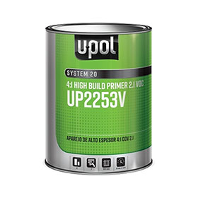 U-POL 2.1 VOC Compliant 4:1 2K High Build Primer