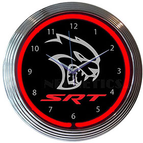 Neonetics Hellcat SRT Neon Clock - 8HELLC