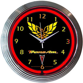 Neonetics GM Trans Am Neon Clock (Chevy)