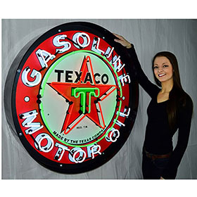 Neonetics Texaco Motor Oil 36" Neon Sign in Metal Can - 9TXOIL