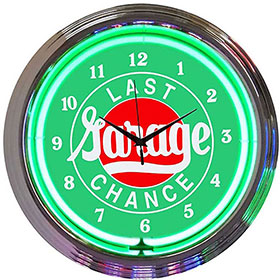 Neonetics Last Chance Garage Neon Clock - 8LASTX