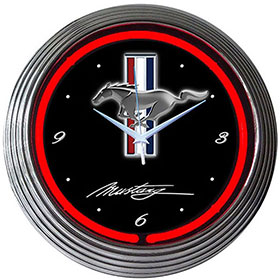 Neonetics Ford Mustang Neon Clock