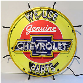 Neonetics Chevrolet Neon Sign with Silkscreen Backing - 5CHVBK