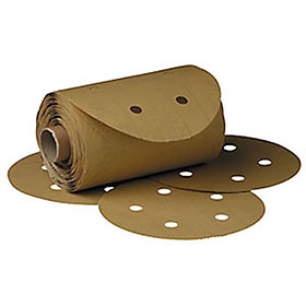 3M Stikit Gold Disc Roll D/F, 6", P80A, 125 discs/roll - 01643