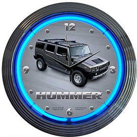 Neonetics Hummer Neon Clock