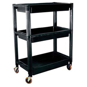 ATD Tools 3-Shelf Heavy-Duty Plastic Utility Cart