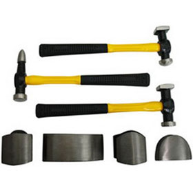 7-Piece Auto Body Hammer & Dolly Set