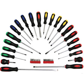 ATD Tools 22 Pc. Screwdriver with 16 Pc. Bit Set