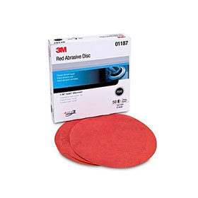 3M Red Abrasive 6" Hookit Discs