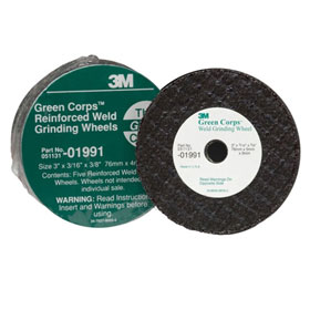 3M™ Green Corps Reinforced Weld Grinding Wheel - 01991