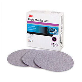 3M Purple Abrasive Disc, 6", 25 discs per box