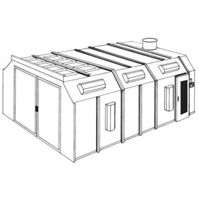 Semi-Down Draft without Plenum