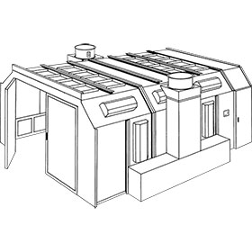 RTT Col-Met Drive Thru Doors for Paint Booth 8552