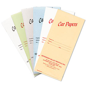 Custom Imprinted Slim Document Folders