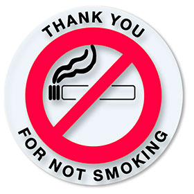 No Smoking Sticker