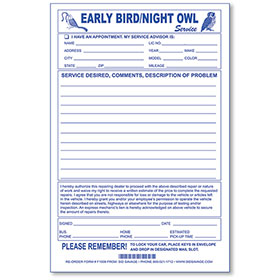 Early Bird Envelopes