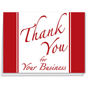 Dealership Thank You Cards - Thank You for Your Business