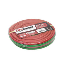 Firepower 1/4" x 25' Dual R-Grade OxyFuel Hose - 1412-0021