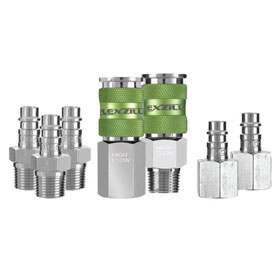 Legacy 7pc Coupler & Plug Kit 3/8 in NPT Steel/Aluminum - A53657FZ