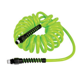 Legacy 1/4"x10' PU Recoil Hose Green - LP1410AFZ